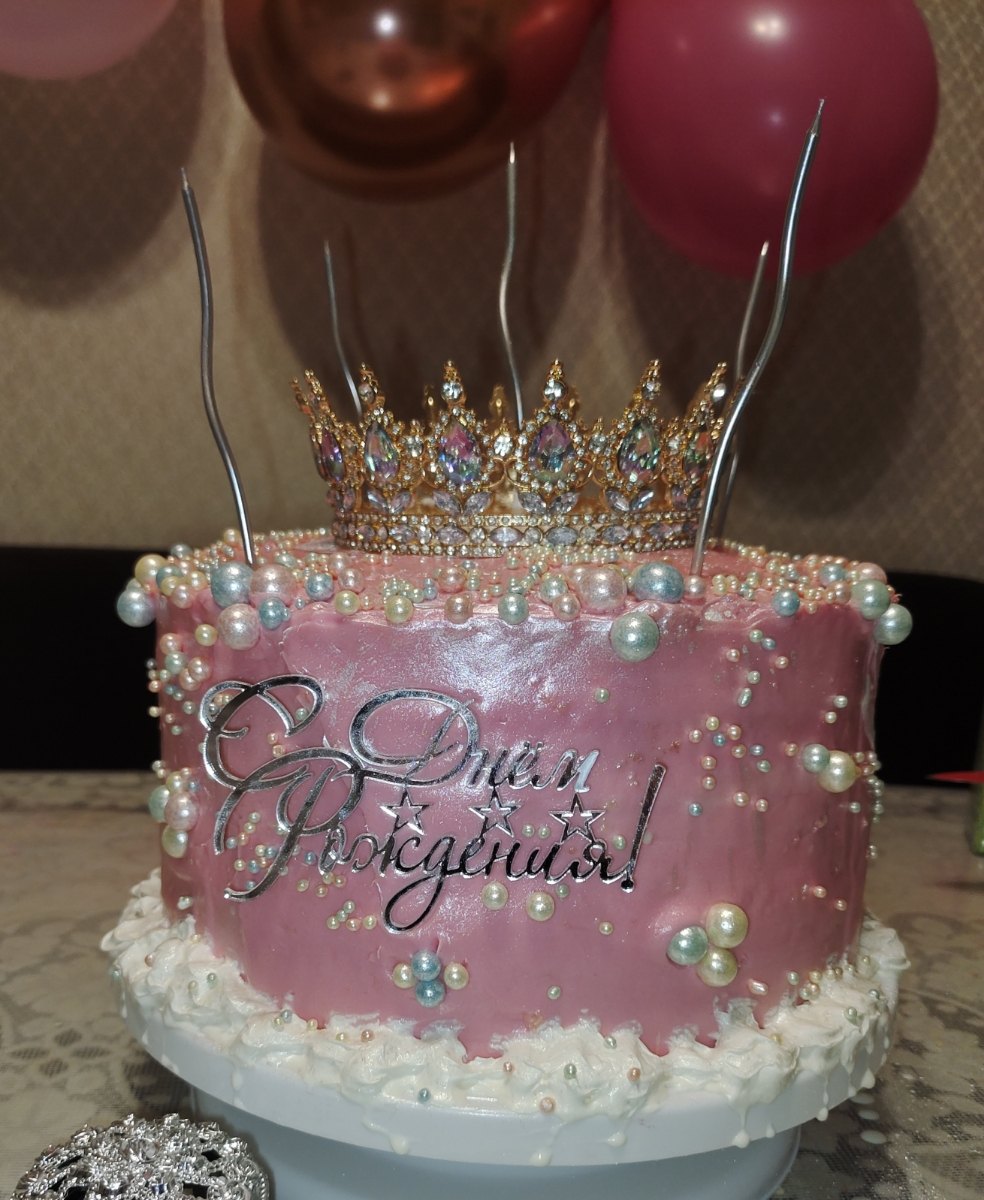 Топпер «С днем рождения! звездочки», Зеркальное серебро, 120×60 мм — фото 8